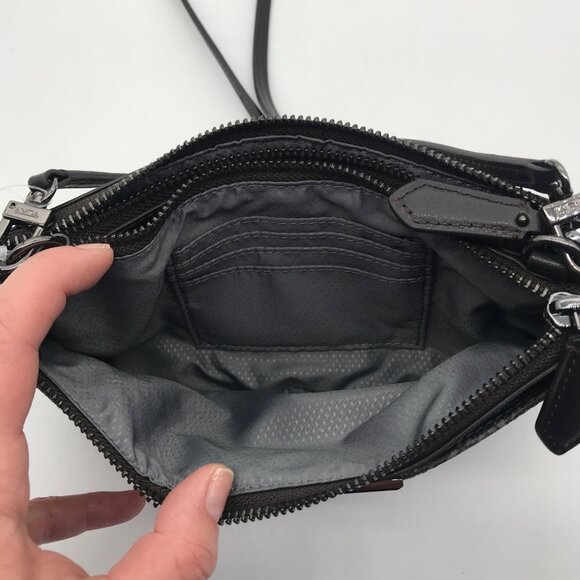 Tumi Grey Ballistic Nylon Crossbody Clutch - Picture 10 of 12
